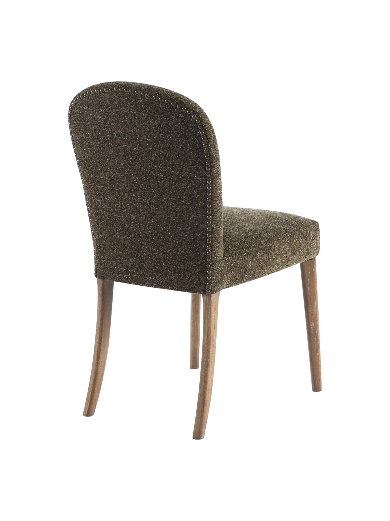 Maurice Boucle Dining Chair With Brass Studs