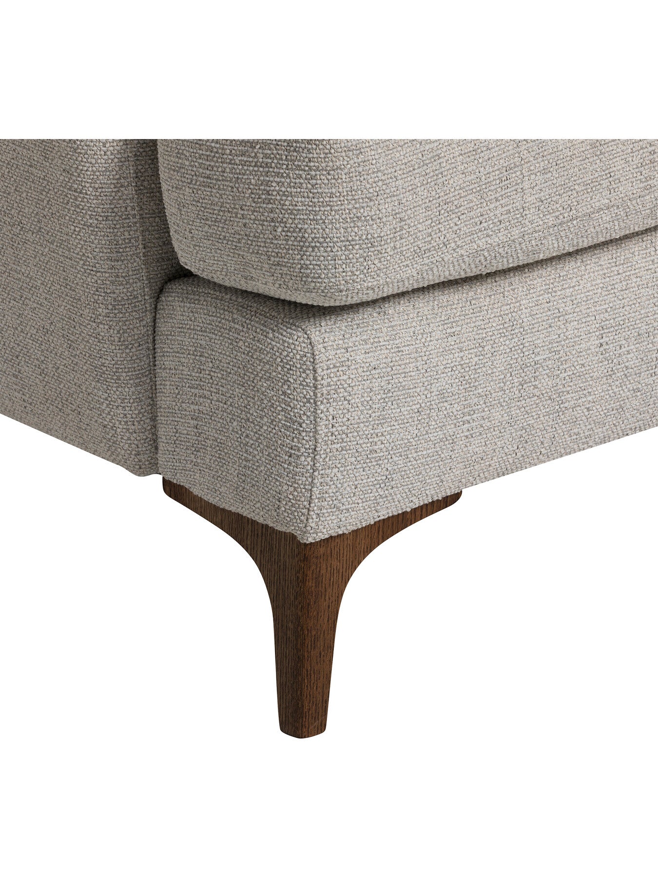 Neutral Embrey Fabric 5 Seater Corner Sofa, Right Hand