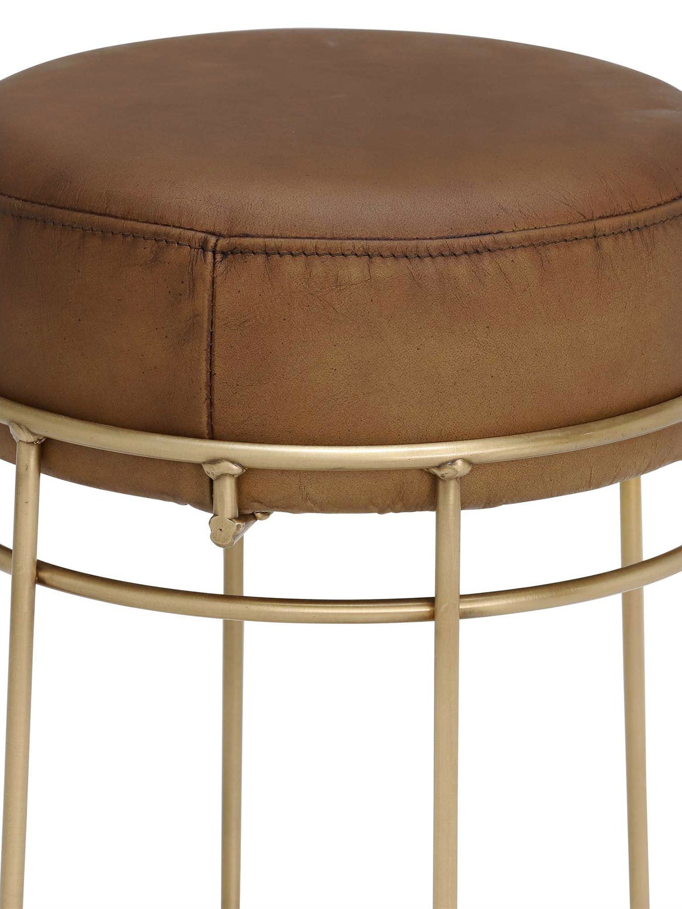 Nola Counter Stool, Light Olive and Br