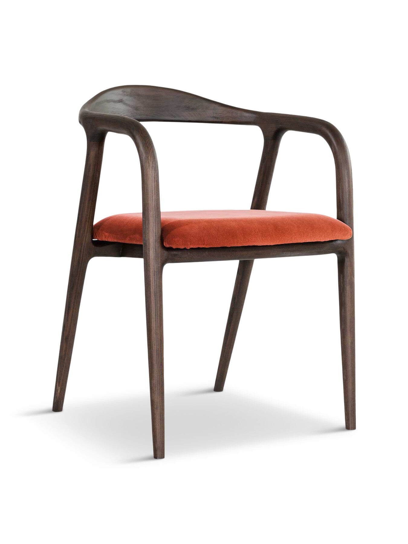 Brown Nelda Fabric Dining Chair