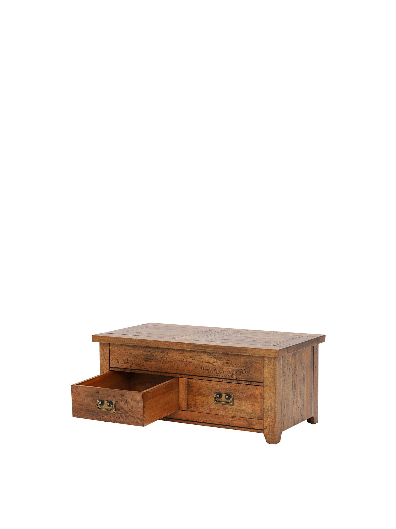 New Frontier Mango Wood Storage Coffee Table