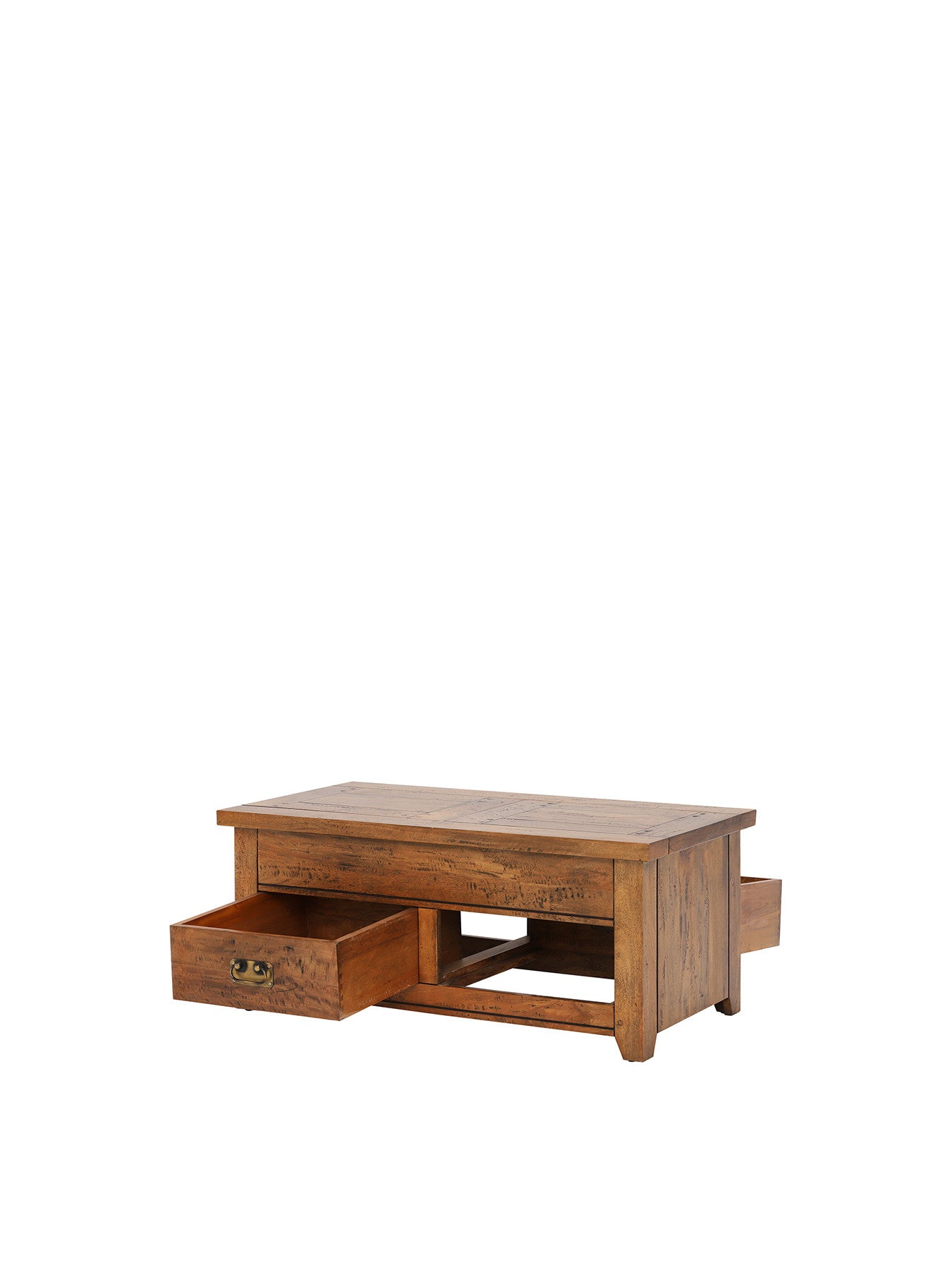 New Frontier Mango Wood Storage Coffee Table