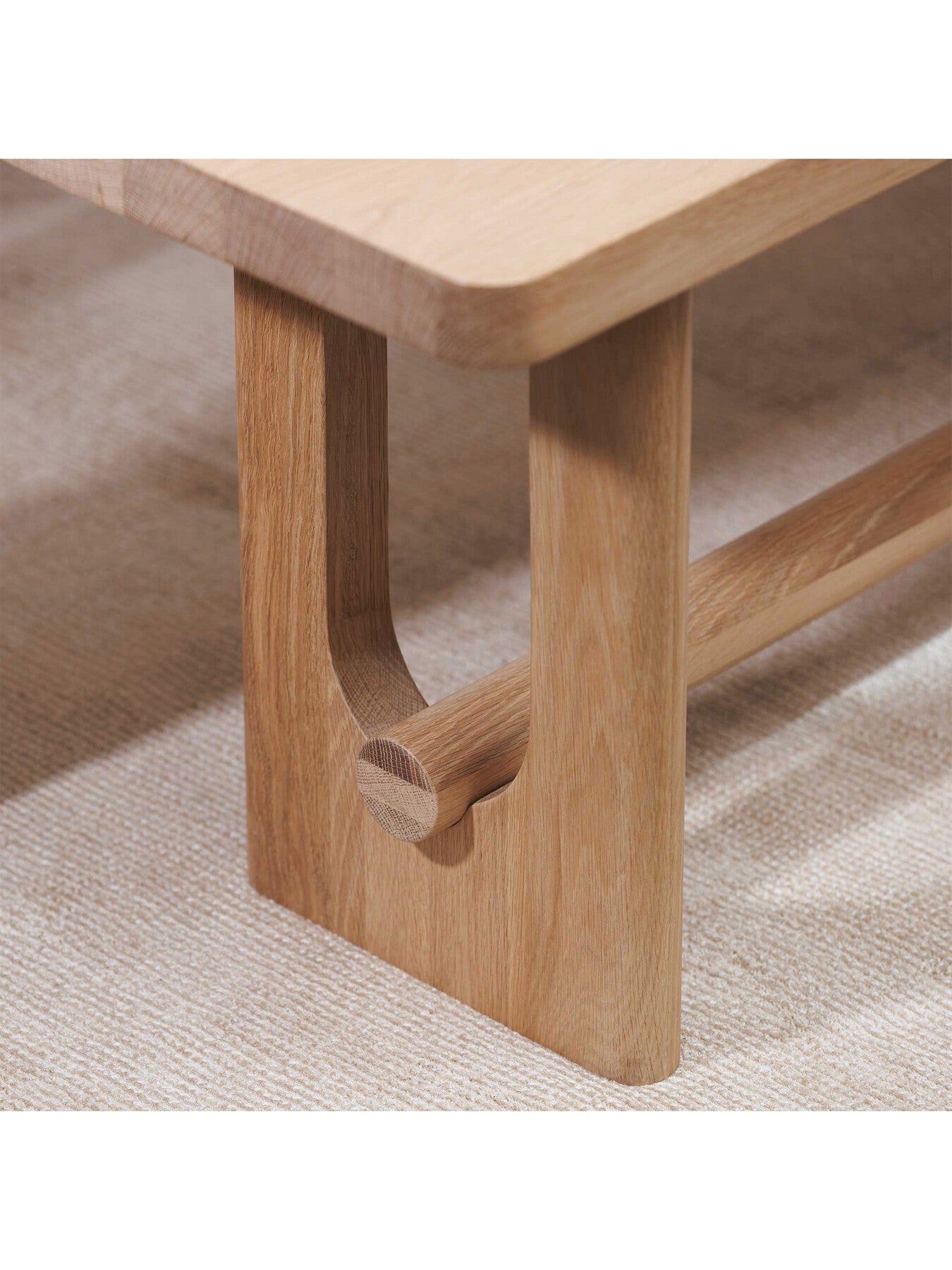 Brown Olav Neutral Wood 186Cm Dining Bench