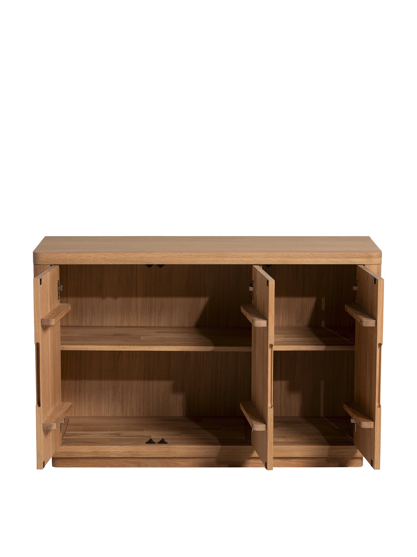 Brown Olav Neutral Wood 3 Door Sideboard