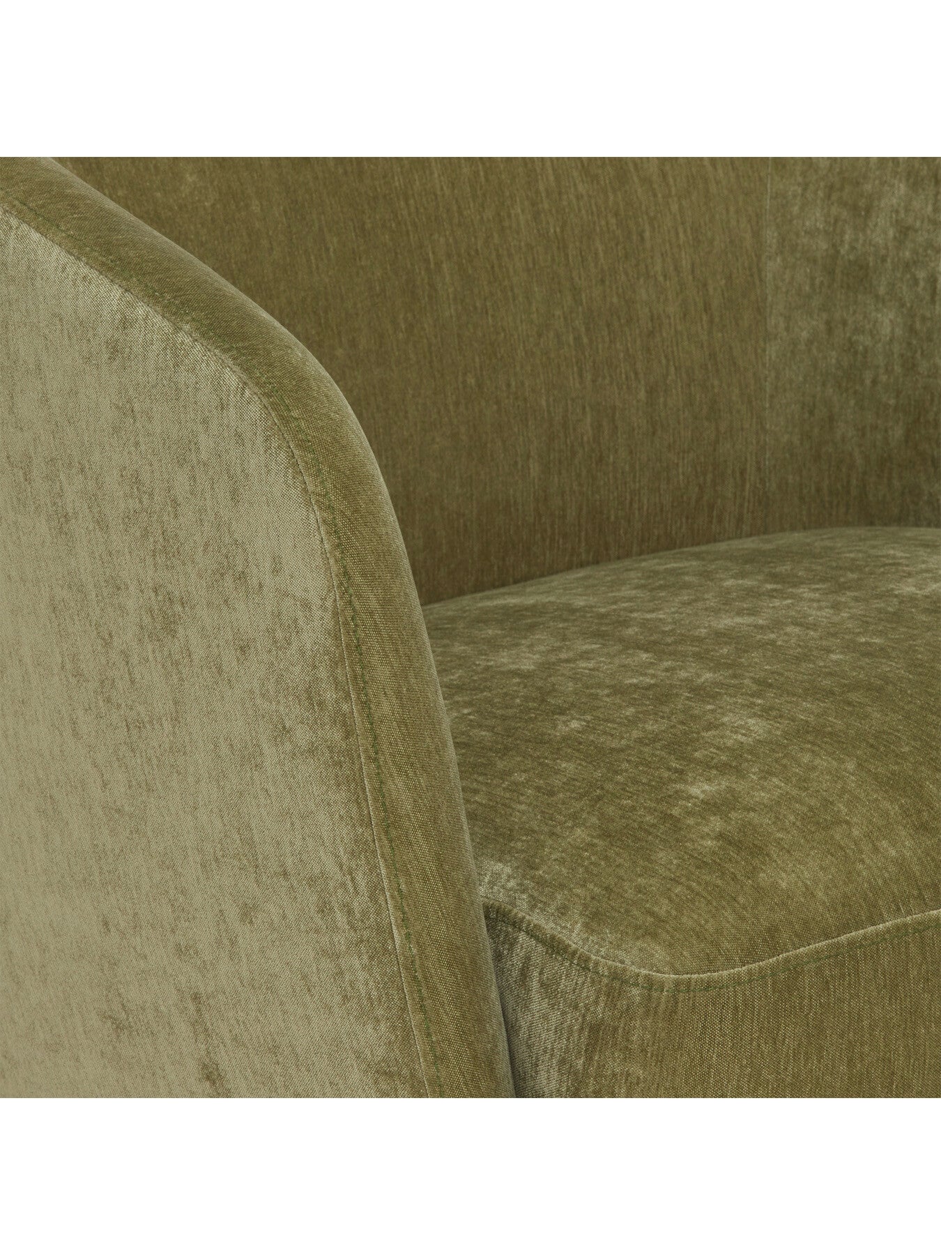 Pellaro Velvet Swivel Armchair, Green