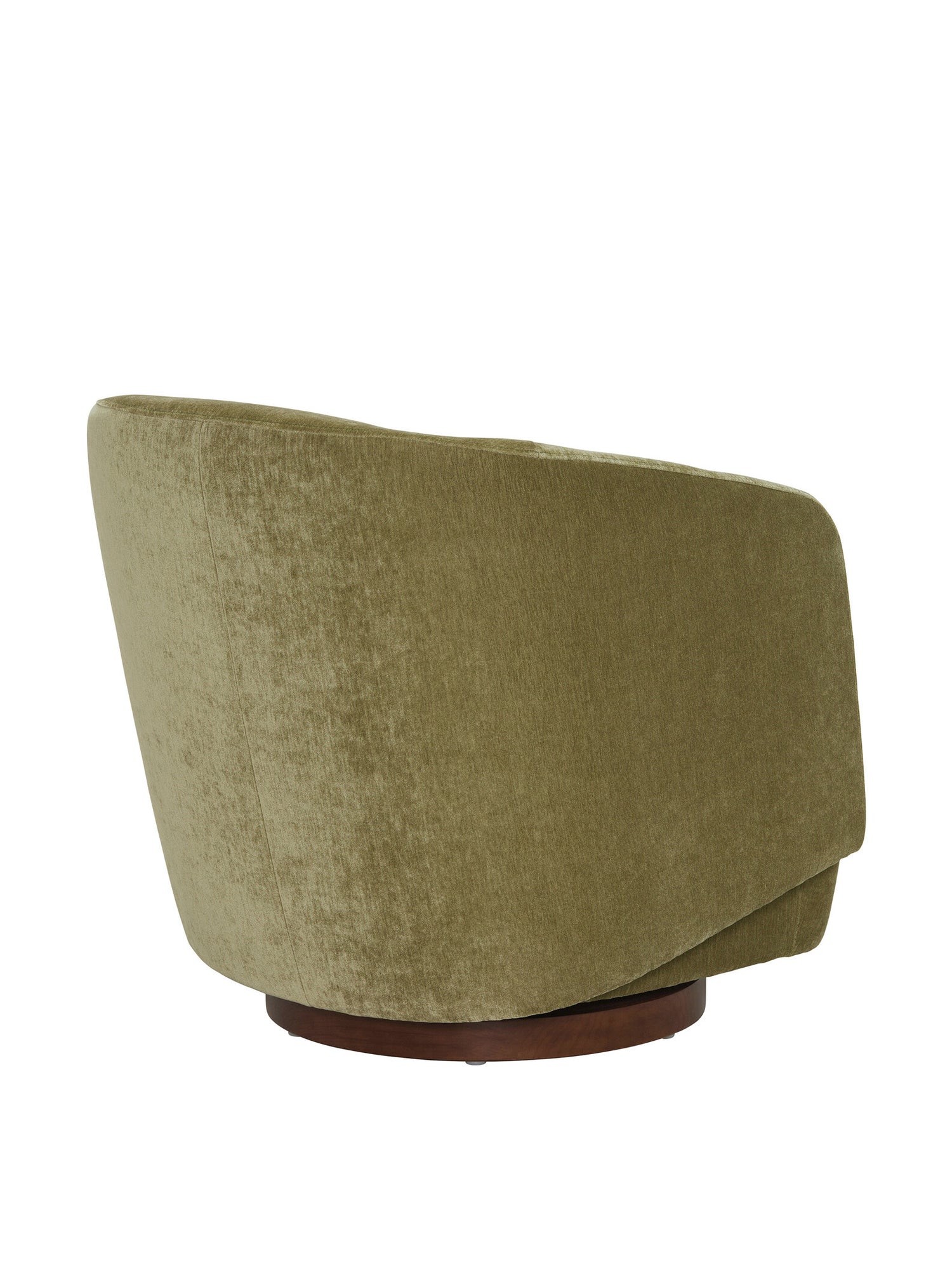 Pellaro Velvet Swivel Armchair, Green