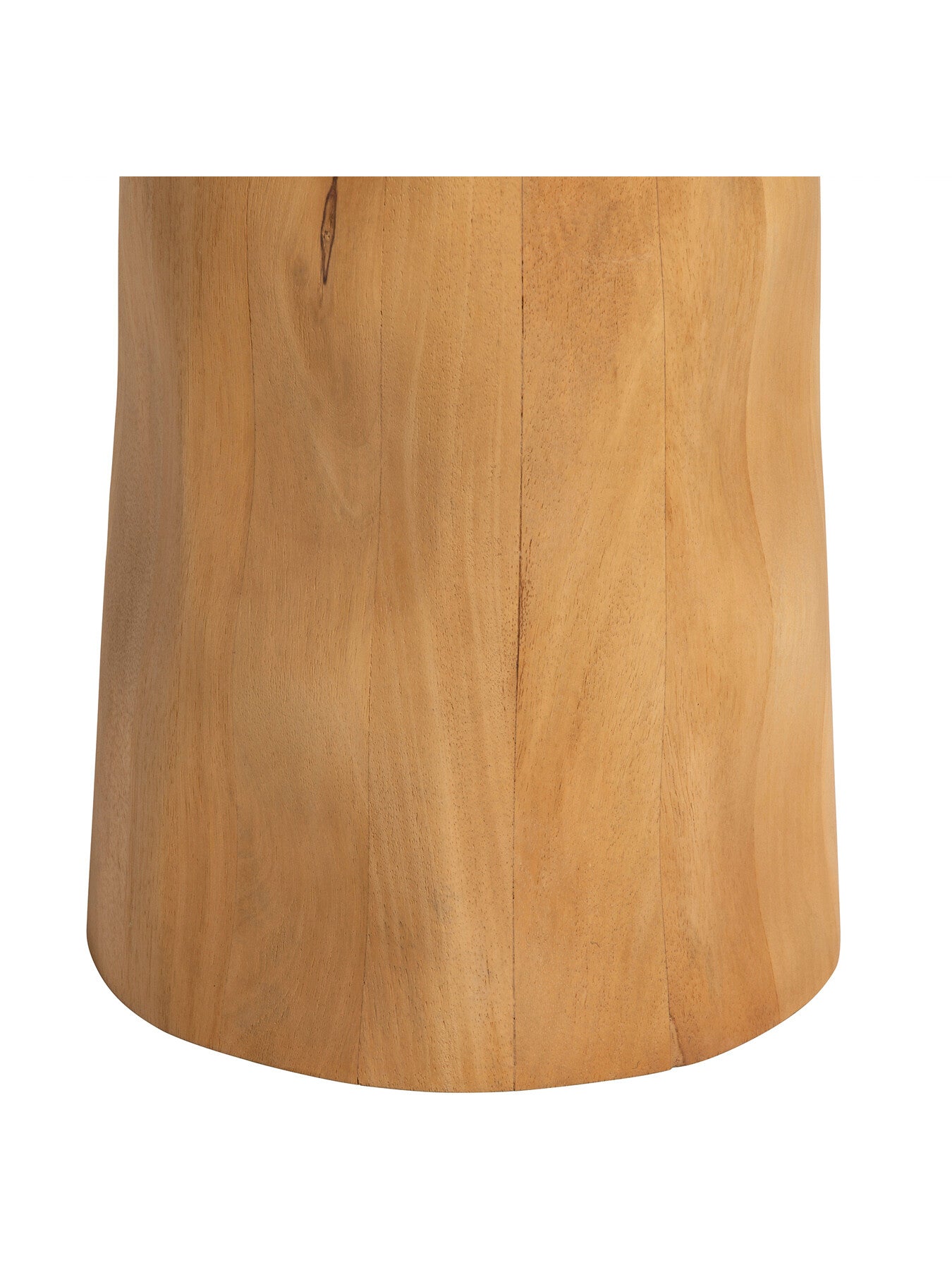 Brown Rodin Neutral Mango Wood and Travertine Side Table, 45