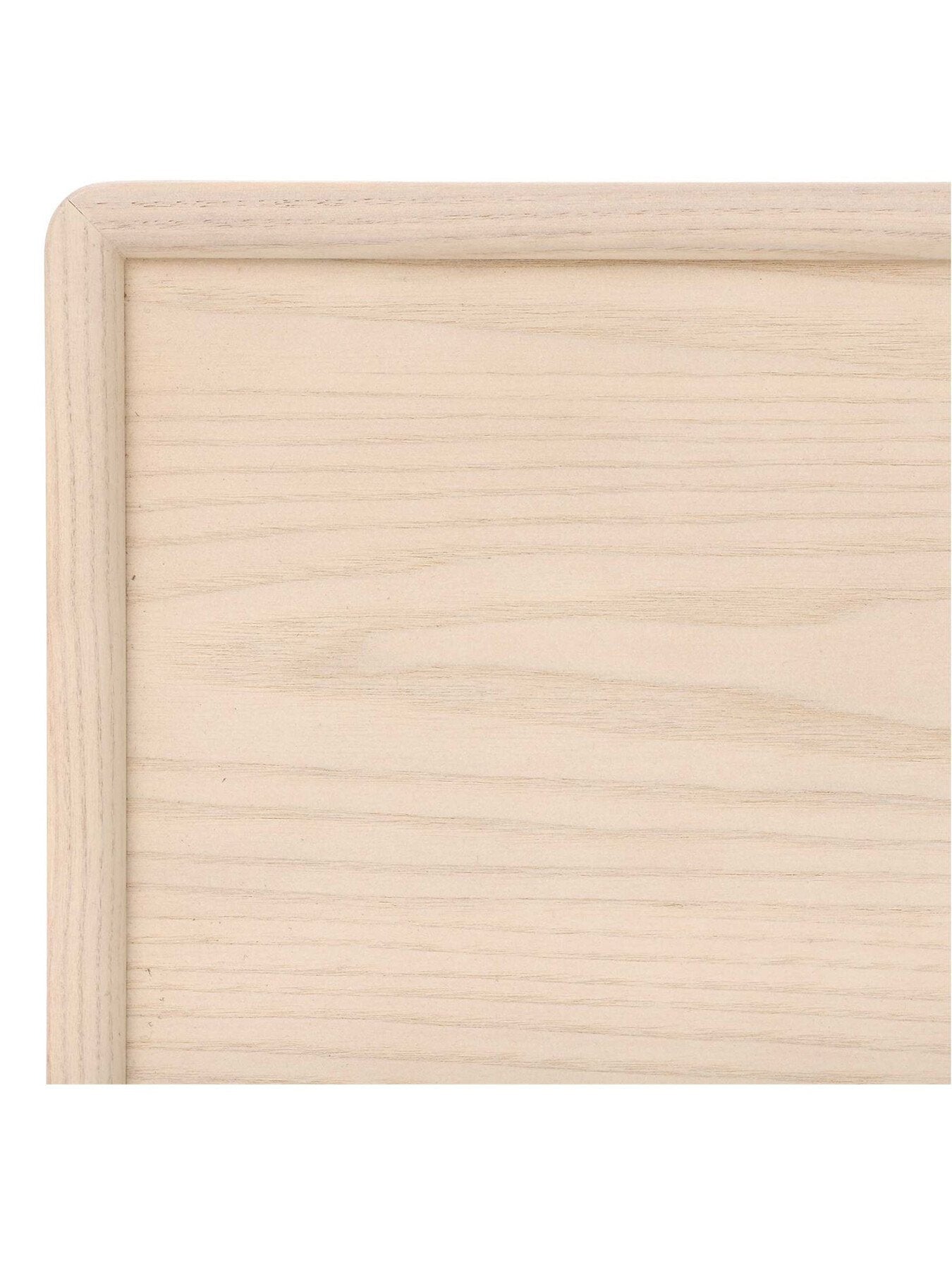 White Salina Pale Wood 4 Drawer Wide Chest