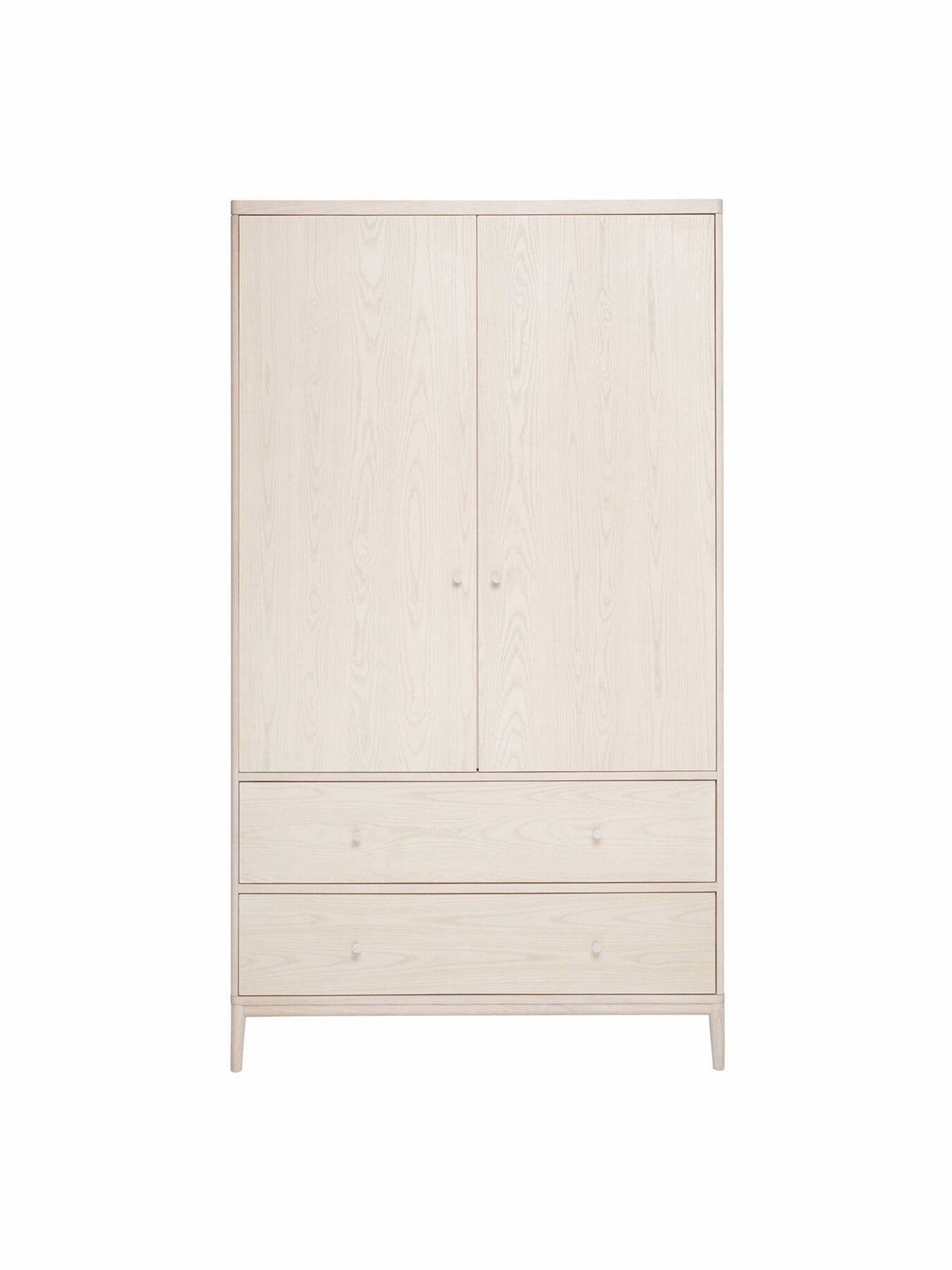 Brown Salina 110cm 2 Door 2 Drawer Wardrobe