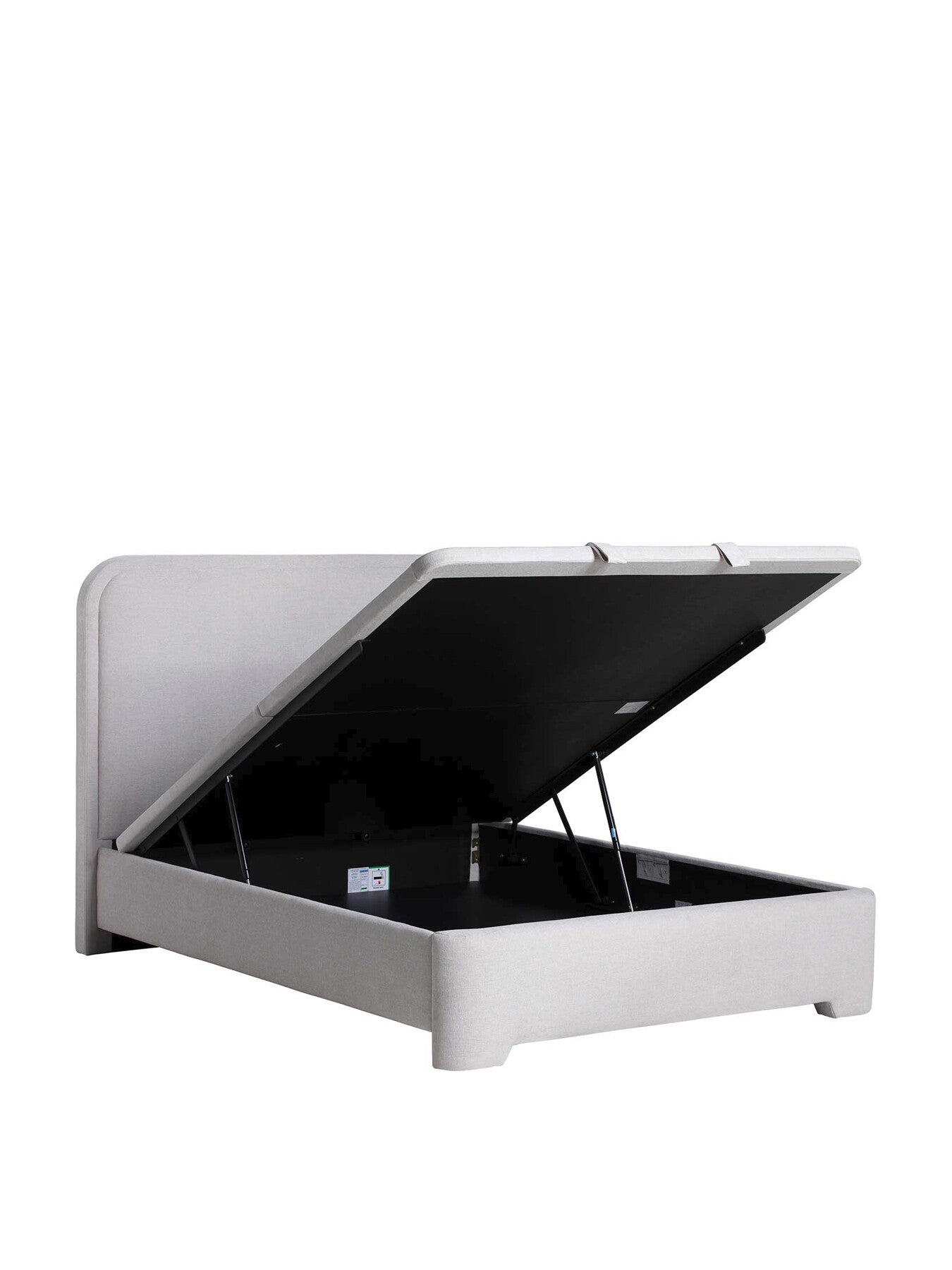 Tilbury Fabric Super King Ottoman Bed Frame Grey