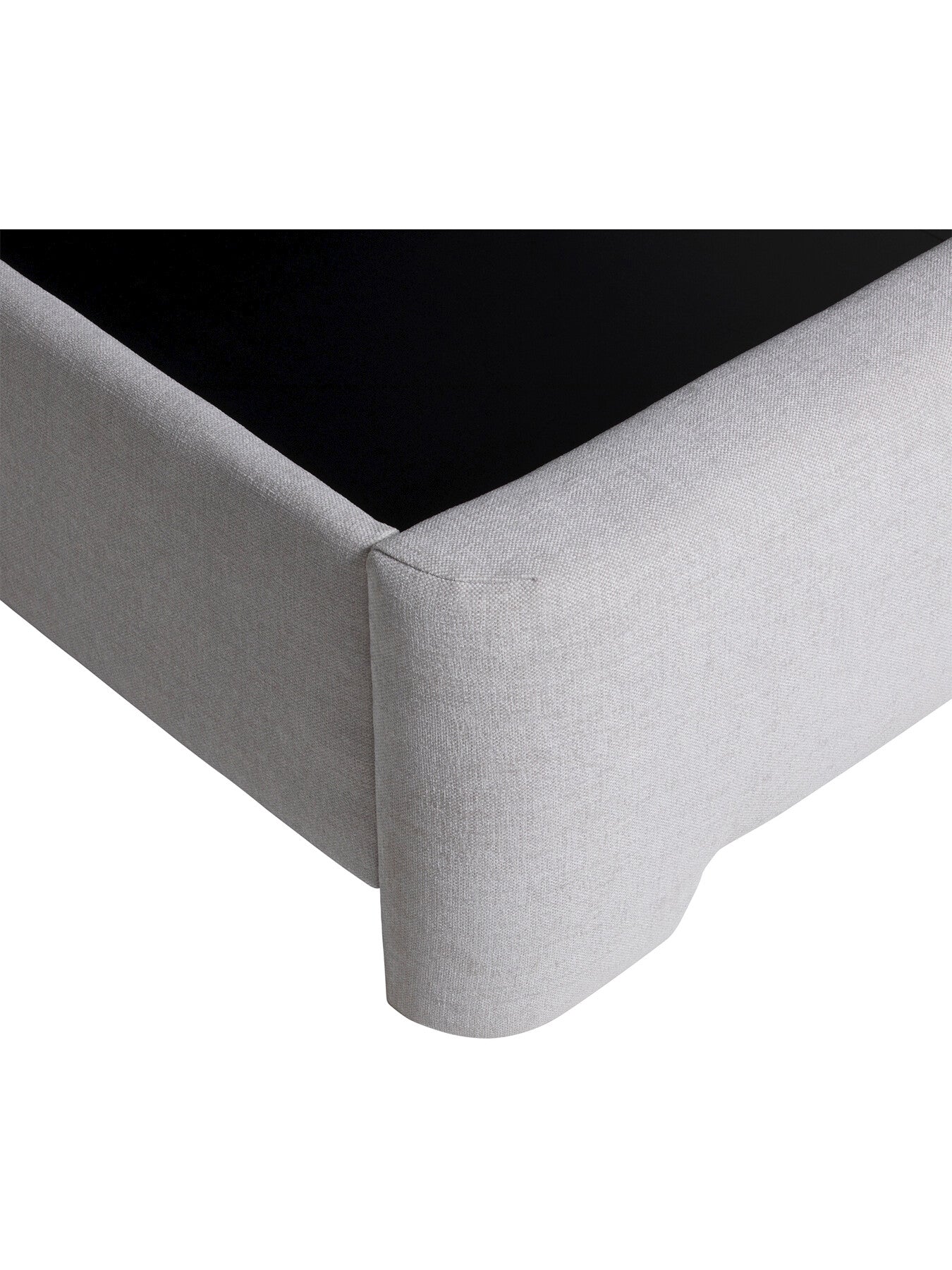 Tilbury Fabric Super King Ottoman Bed Frame Grey
