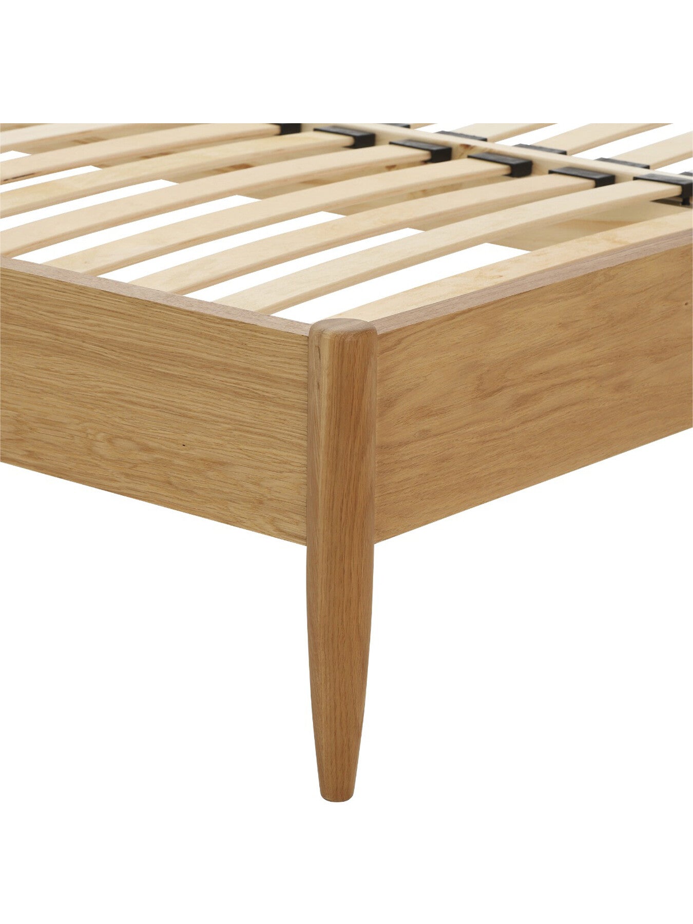 Neutral Teramo Light Brown Wood Spindle King Bed Frame