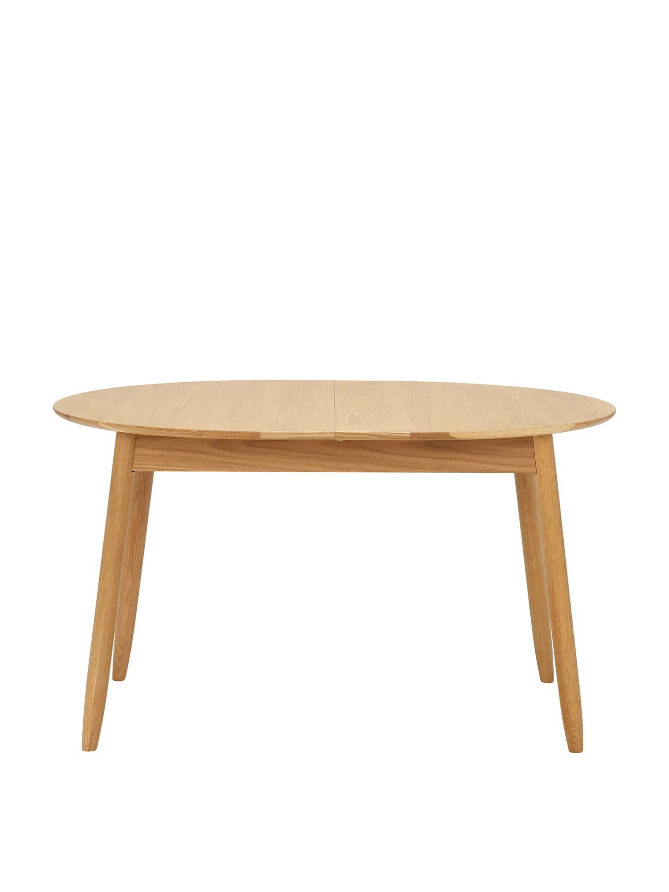 Neutral Teramo Oak Wood Small Extending Dining Table