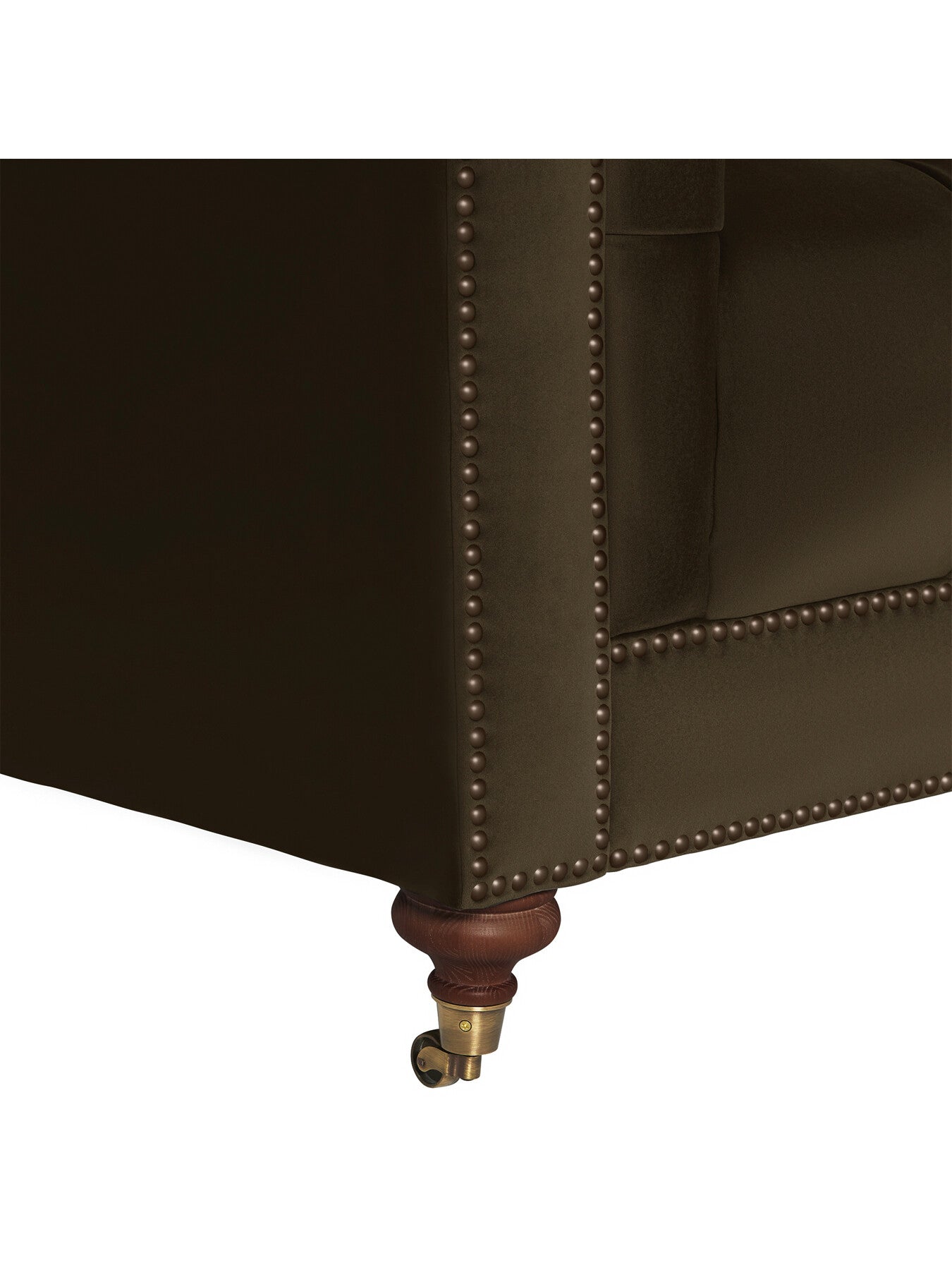 Ullswater Velvet Chesterfield 4 Seater Sofa Green