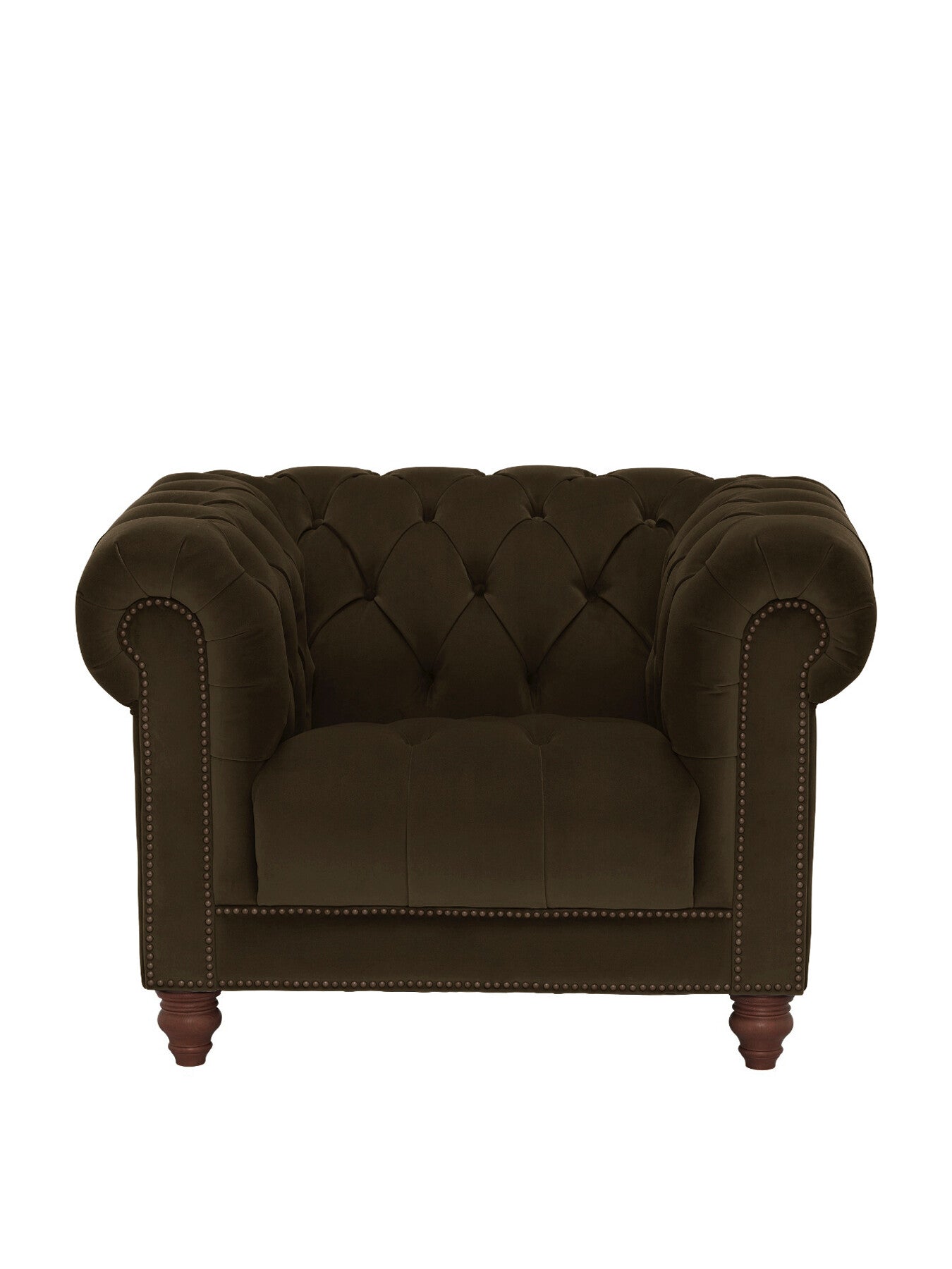 Green Ullswater Green Velvet Chesterfield Armchair