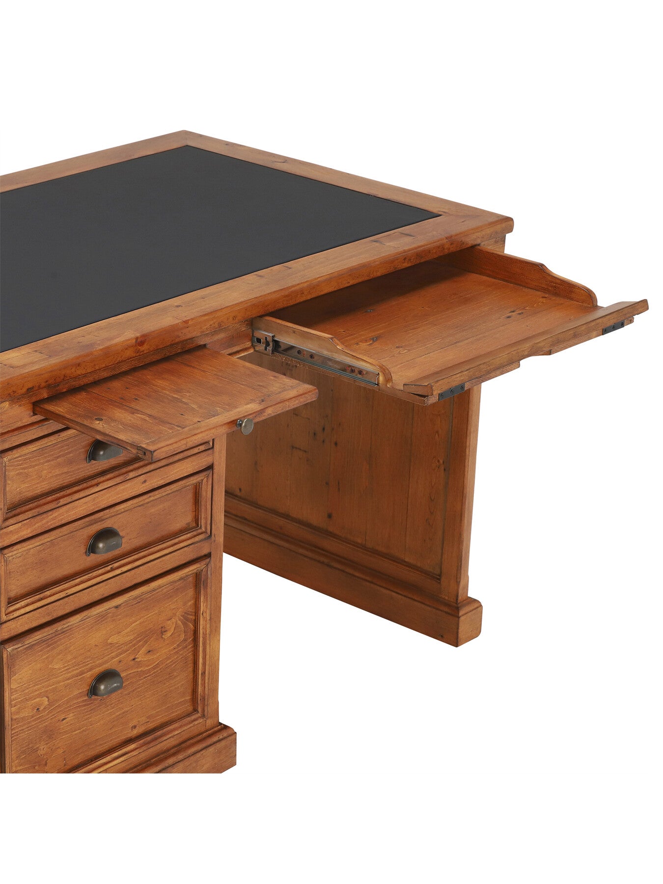 Villiers Reclaimed Wood Single Pedestal Desk