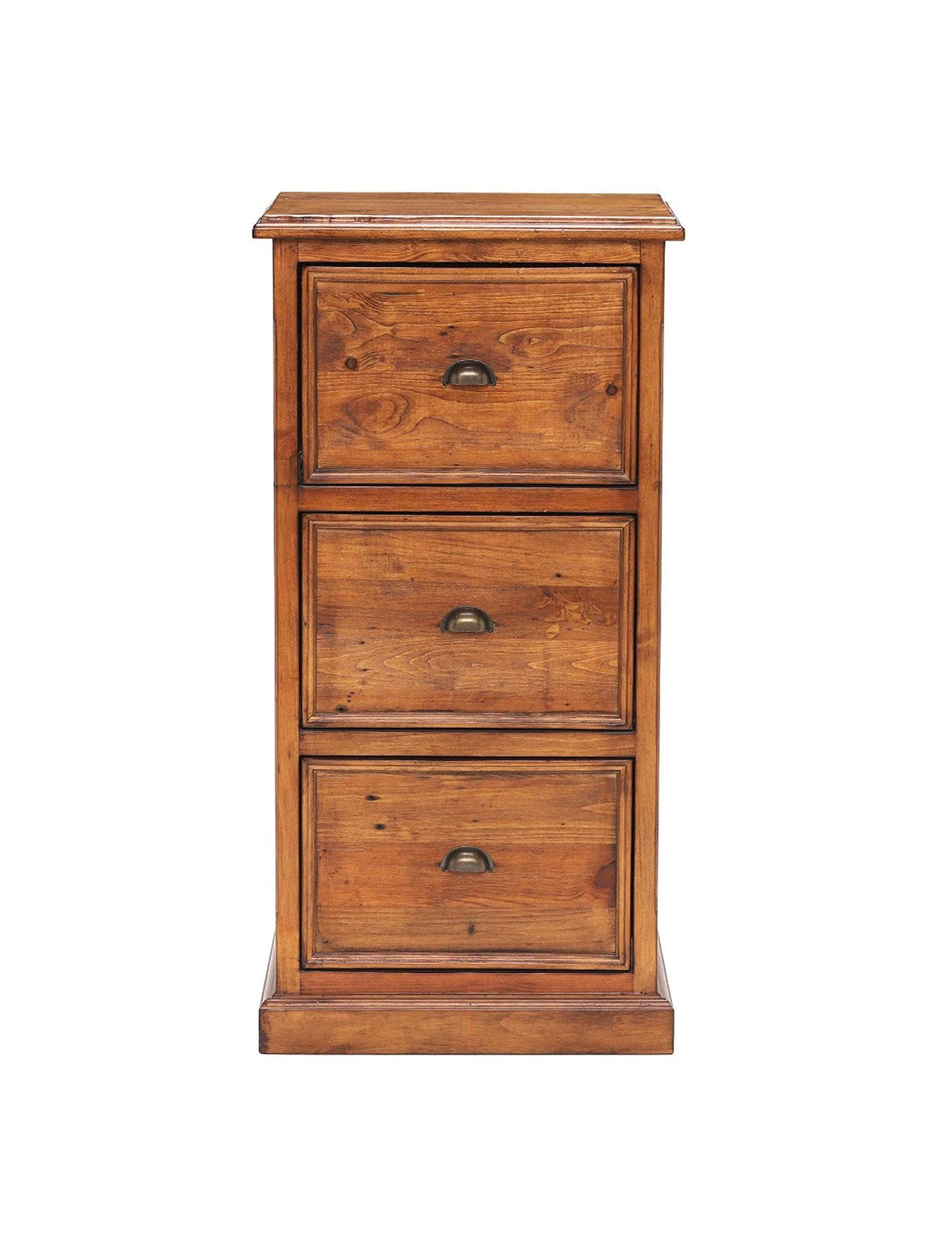 Villiers Reclaimed Wood 3 Drawer Filing Cabin