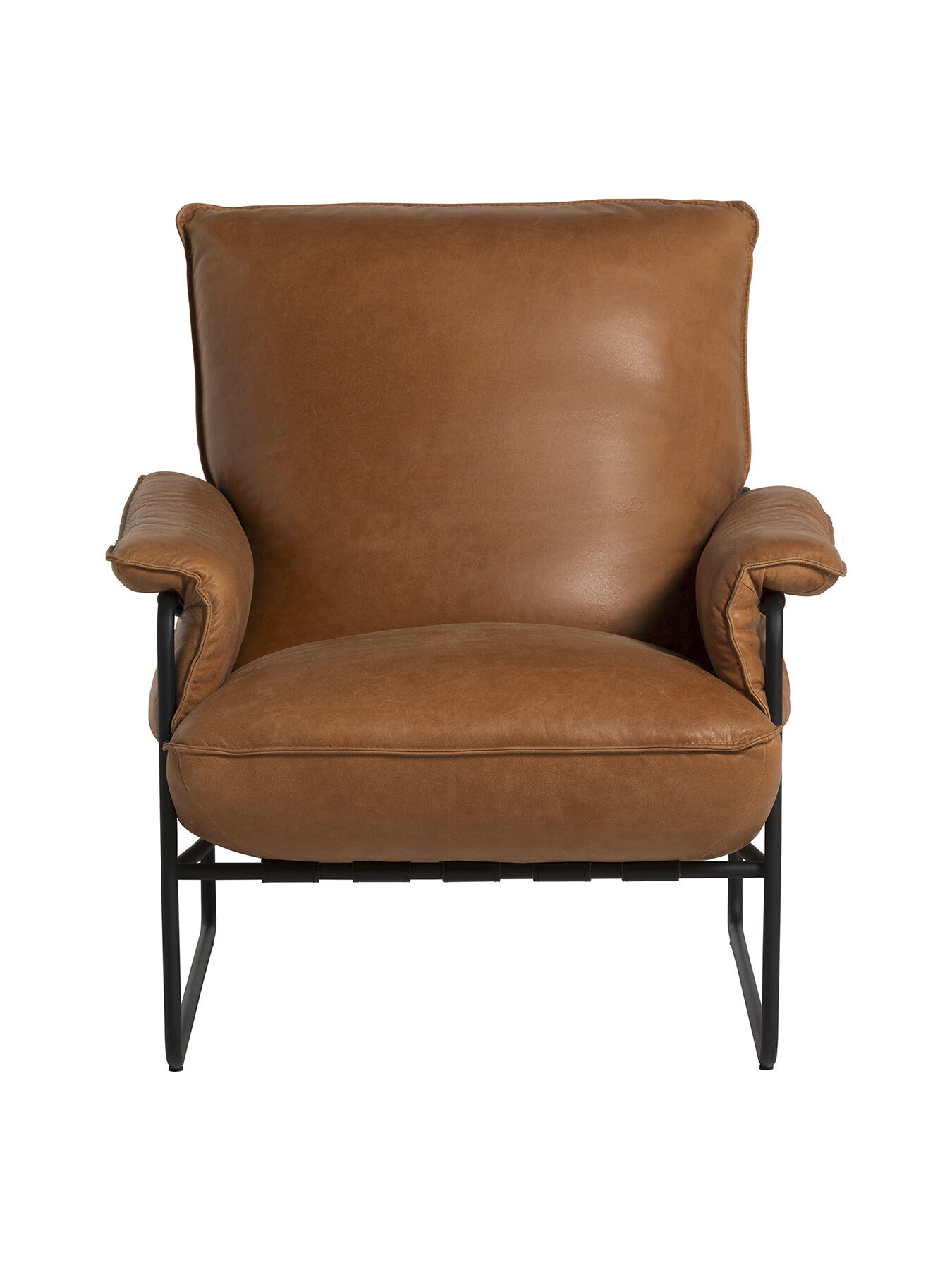 Vinci Brown Leather Armchair