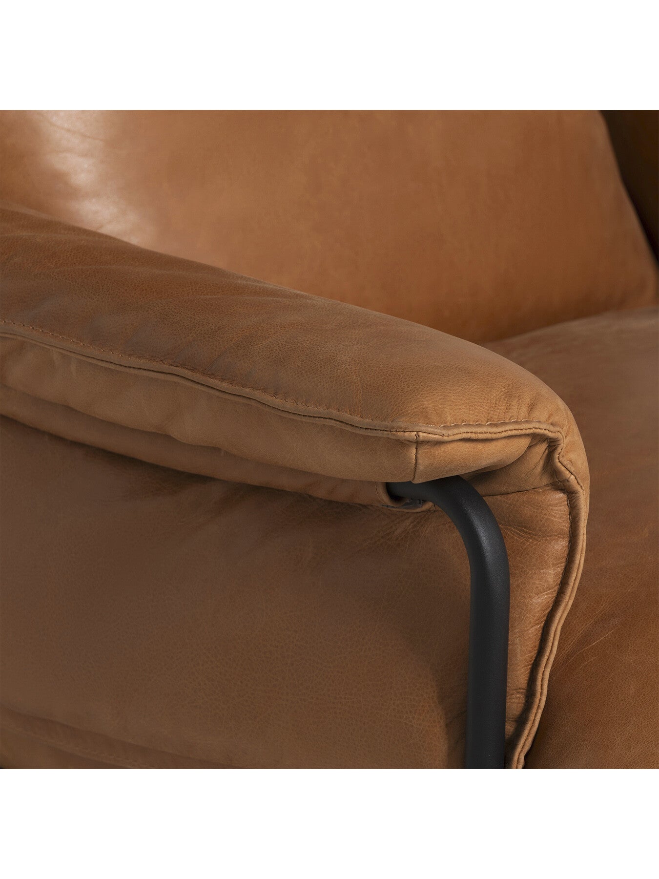 Vinci Brown Leather Armchair