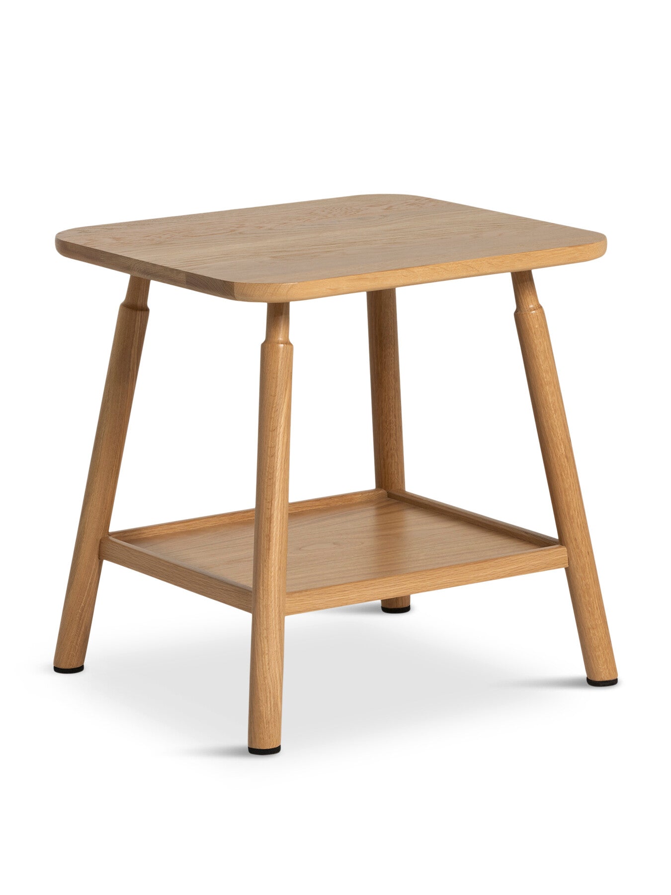 Neutral Vinca Neutral Oak Wood Side Table