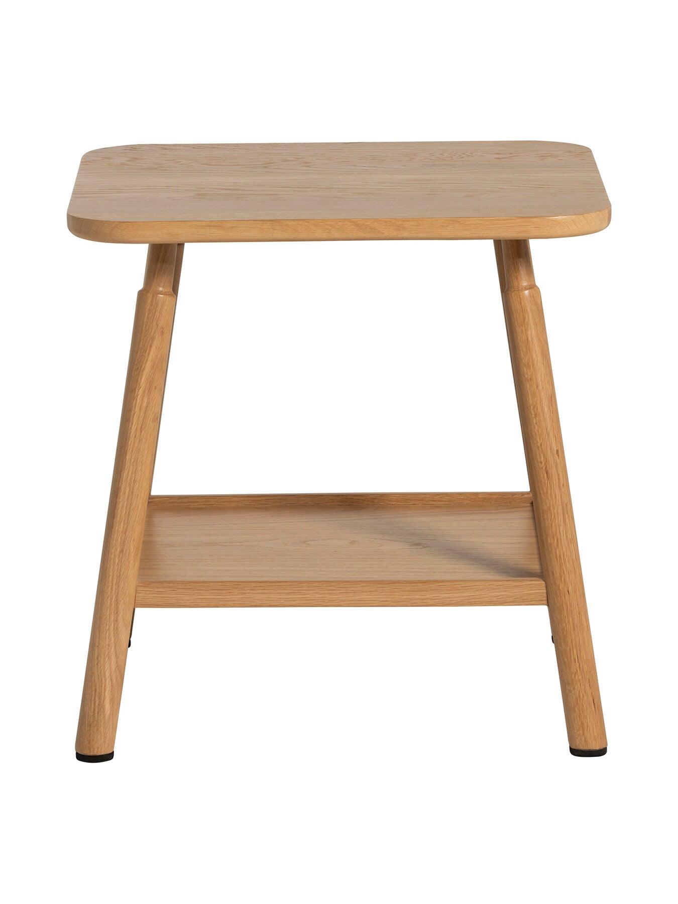 Neutral Vinca Neutral Oak Wood Side Table
