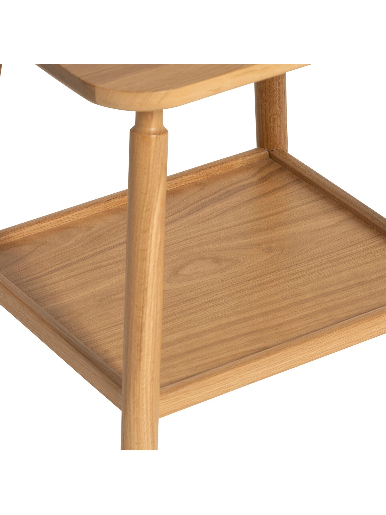 Neutral Vinca Neutral Oak Wood Side Table