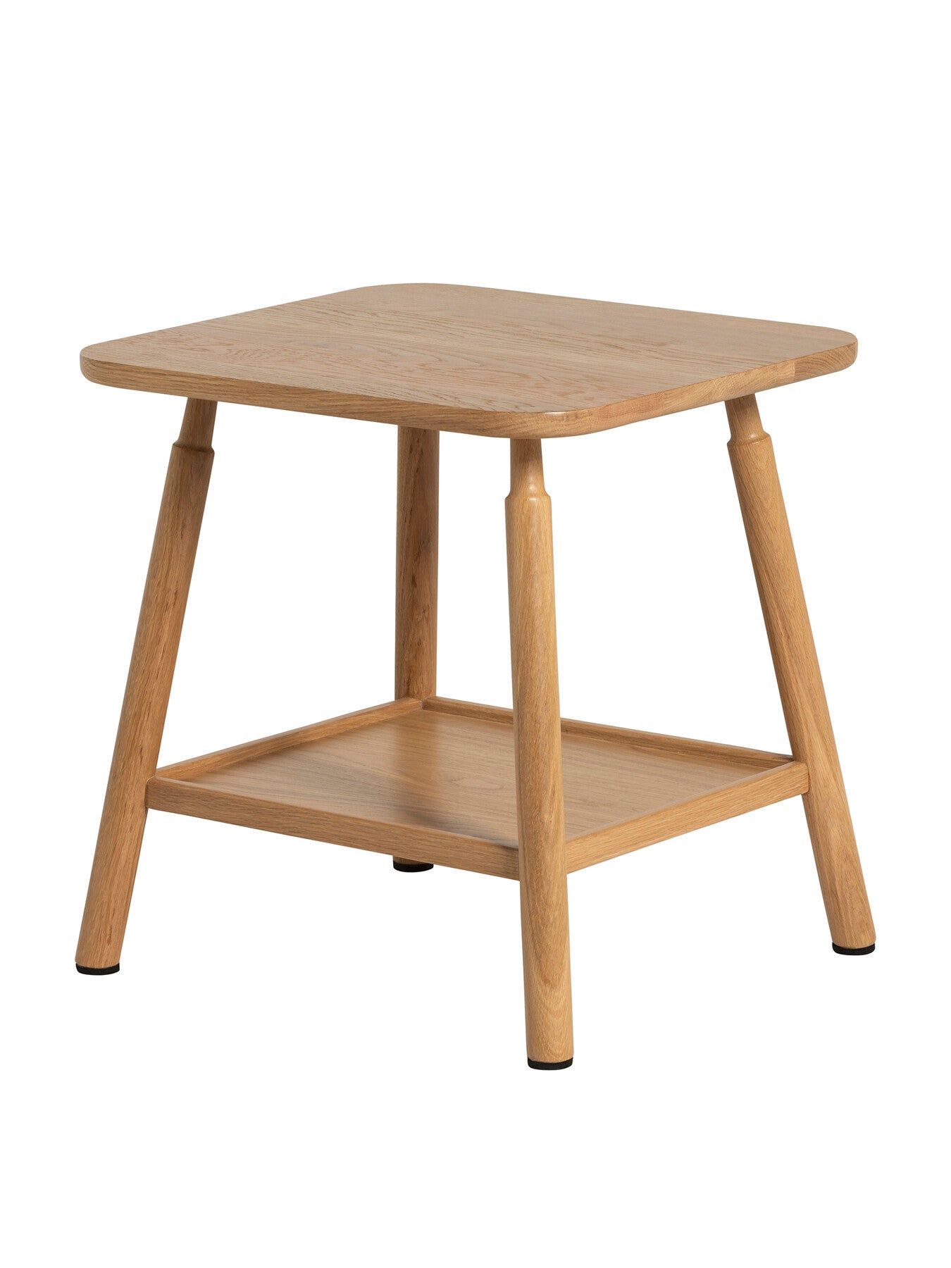 Neutral Vinca Neutral Oak Wood Side Table