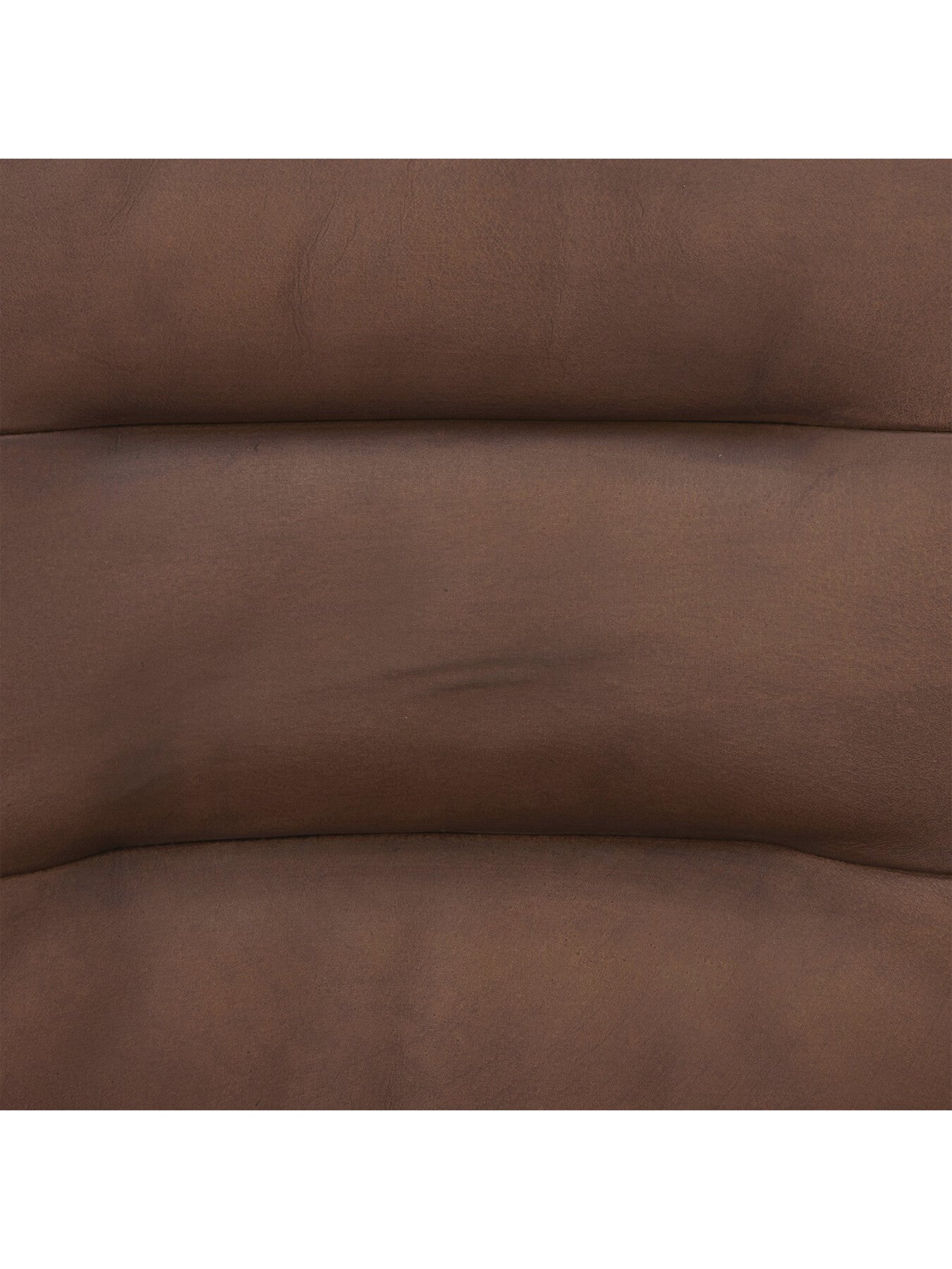 Zena Brown Leather Stitch Detail Dining Chair
