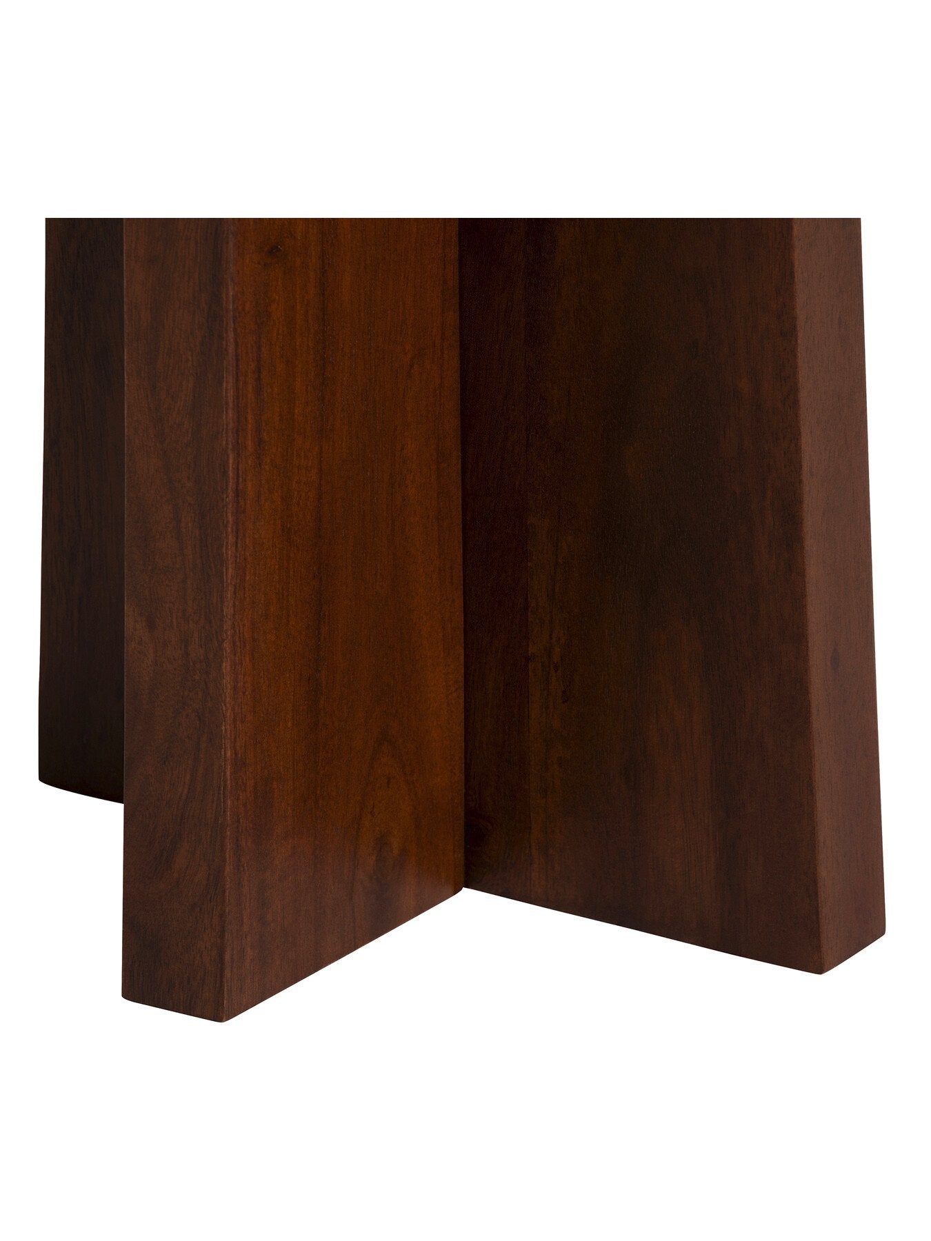 Brown Zambezi Marble and Brown Acacia Wood Nest Of 3 Tables