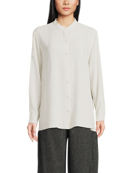 Mandarin Collar Long Shirt