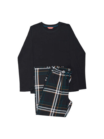 Blake Long Sleeve Top & Check Pyjama Set