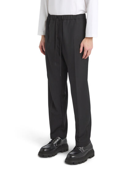 Tapered Leg Tailoring Wool Trousers