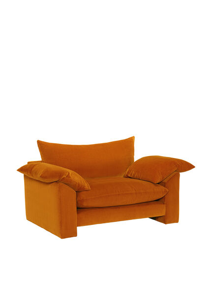 Hoxton Chenille Fabric Snuggle Armchair