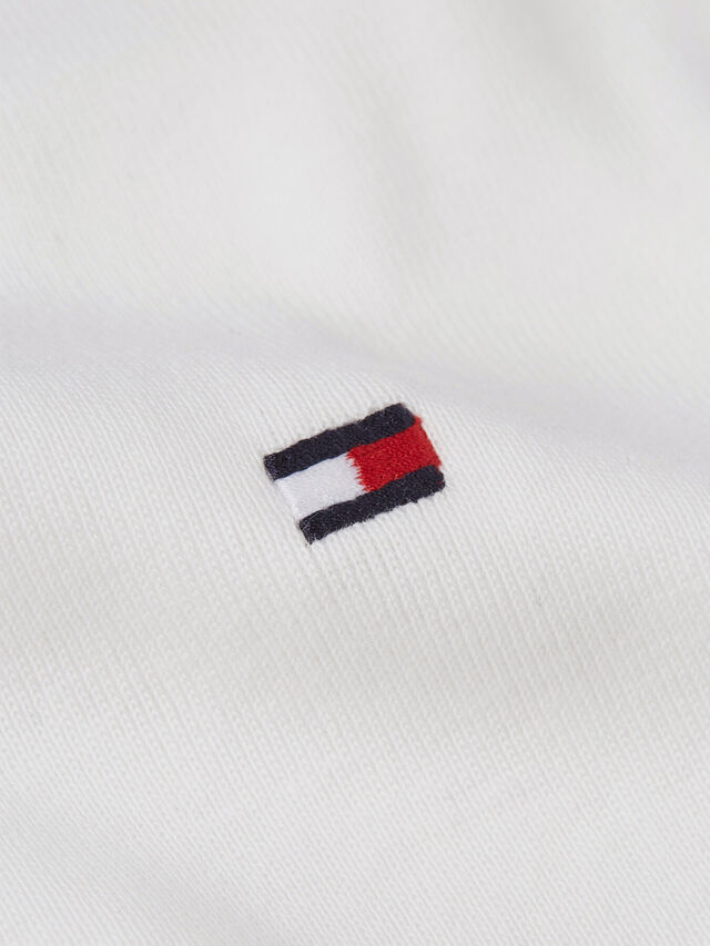 Crew Neck Flag Embroidery T-Shirt