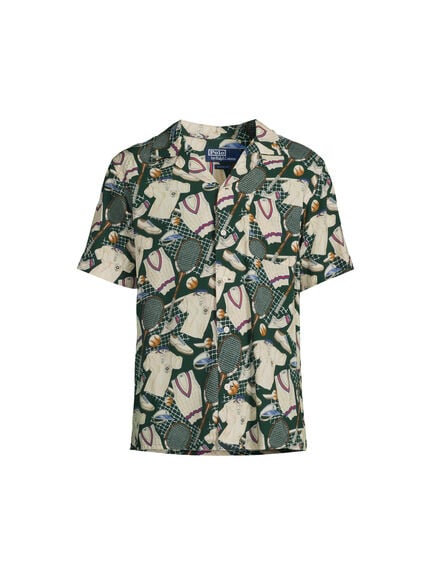 Wimbledon Camp Print Short Sleeve Shirt