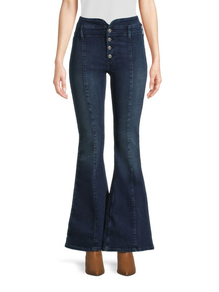 After Dark Mid Rise Flare Jeans