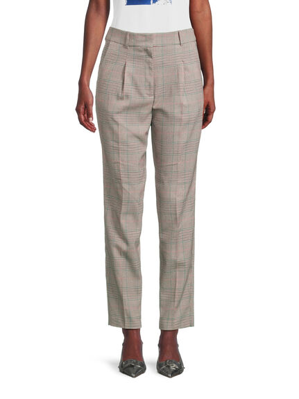 Tapered Check Trouser