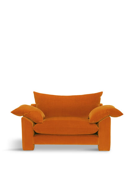 Hoxton Chenille Fabric Snuggle Armchair