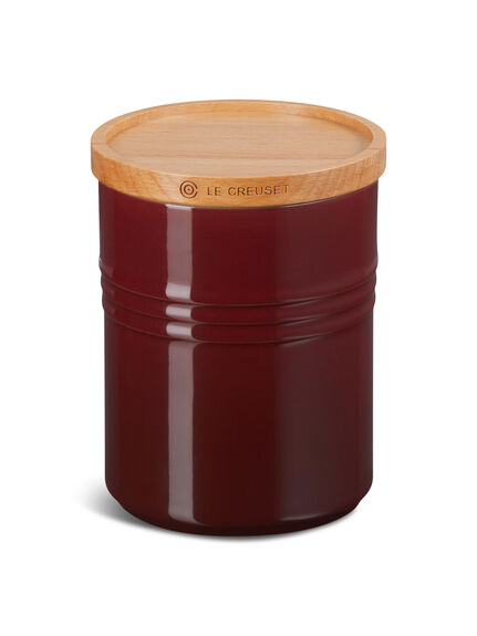 Stoneware-Medium-Storage-Jar-with-Wooden-Lid-Le-Creuset