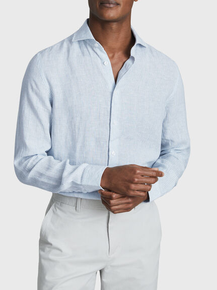 Ruban Linen Button-Through Shirt