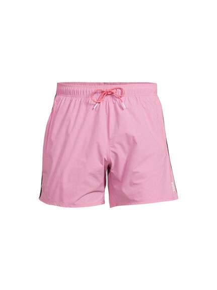 Fully Lined Swim Shorts With Signature Stripe