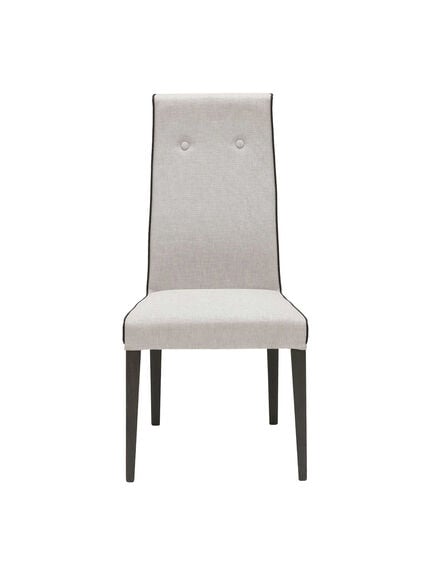 Borgia Fabric Dining Side Chair, Grey