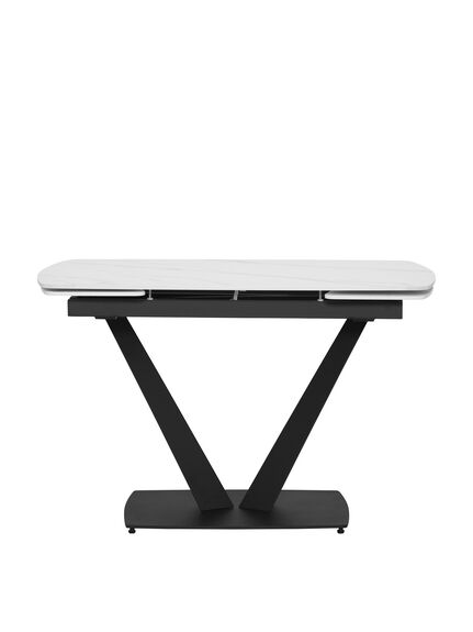 Echo Ceramic Marble Extending 120-180cm Dining Table, Seats 4-6