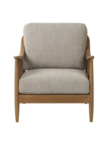 Yardley Grey Fabric Armchair