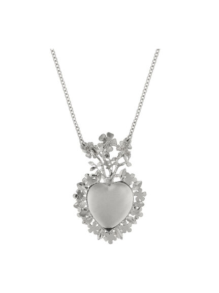 Floral Sacred Heart Necklace