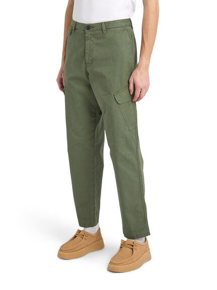 Stretch-Cotton Twill Cargo Trousers