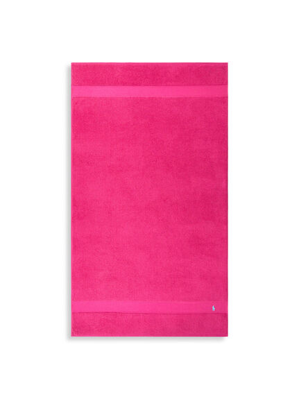 Polo Player Sky Pink Bath Sheet