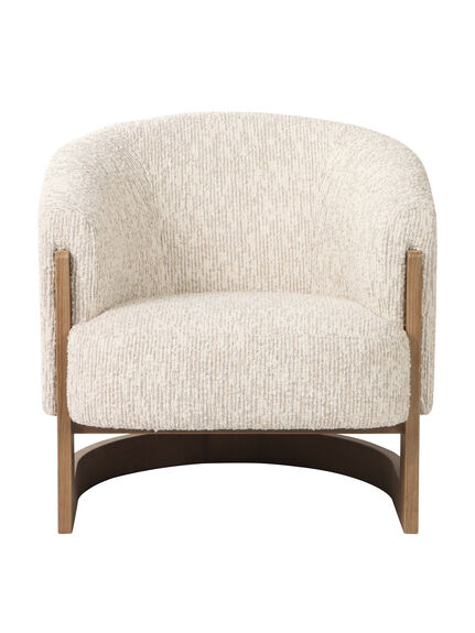 Talbot Grey Fabric Armchair