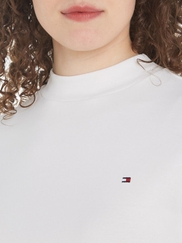Crew Neck Flag Embroidery T-Shirt