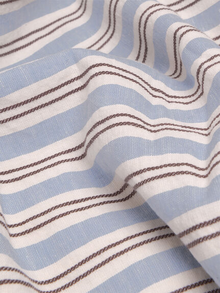 Bluebell Sommerley Stripe Linen Duvet Cover